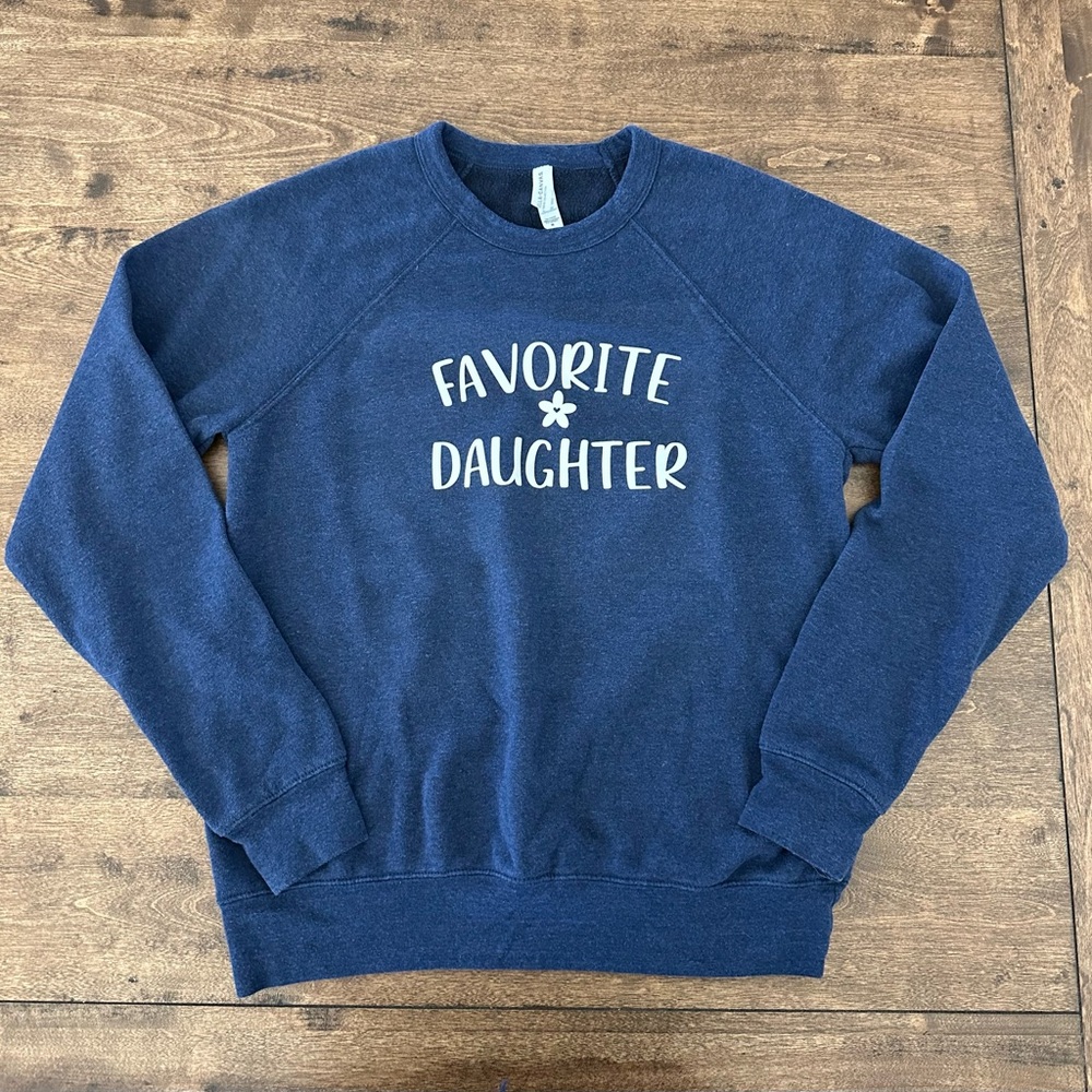 Bella & Canvas Raglan Heather Navy Sweatshirt